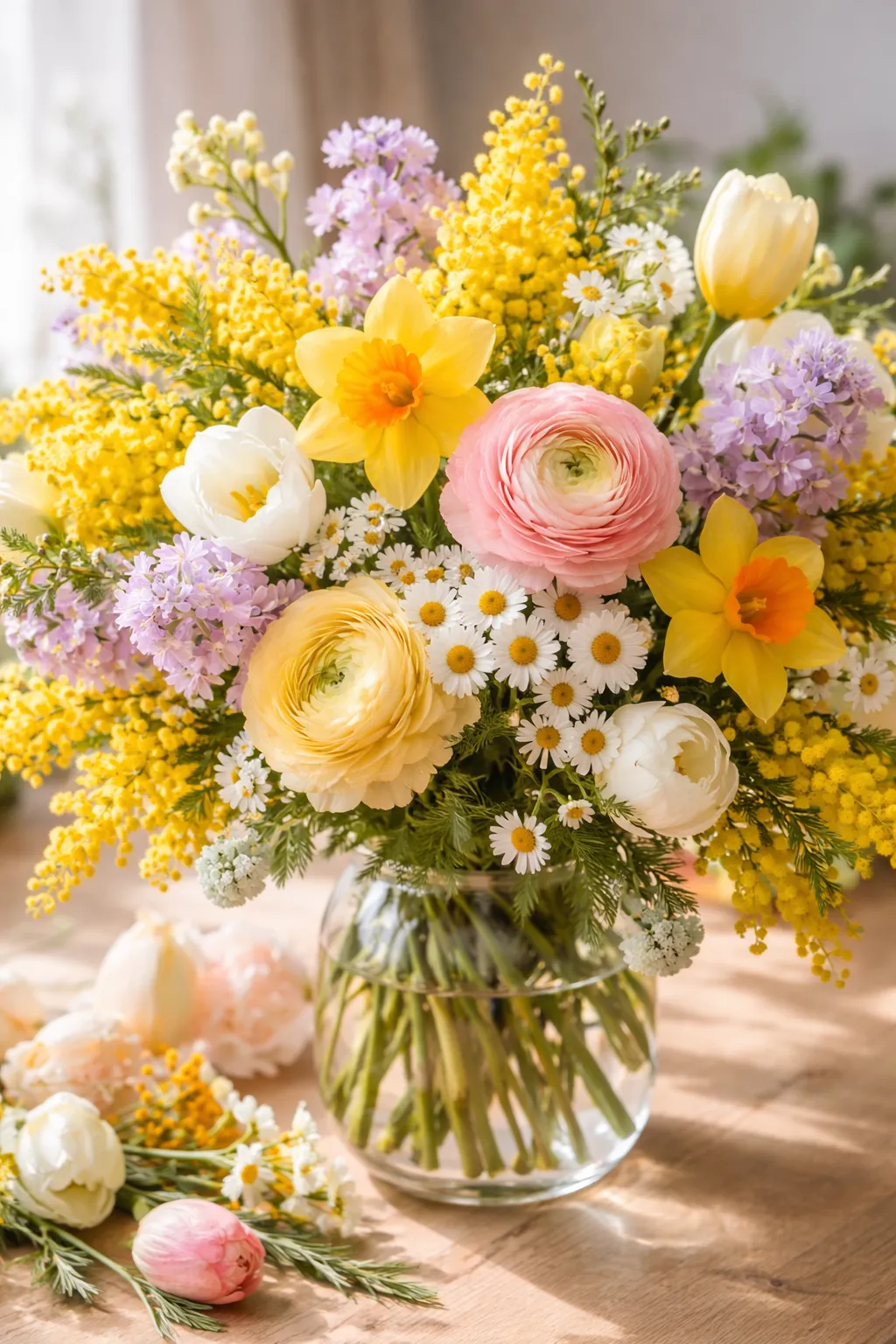 ホワイトデーに花も贈る人です。